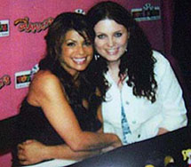 Meghan and Paula Abdul
